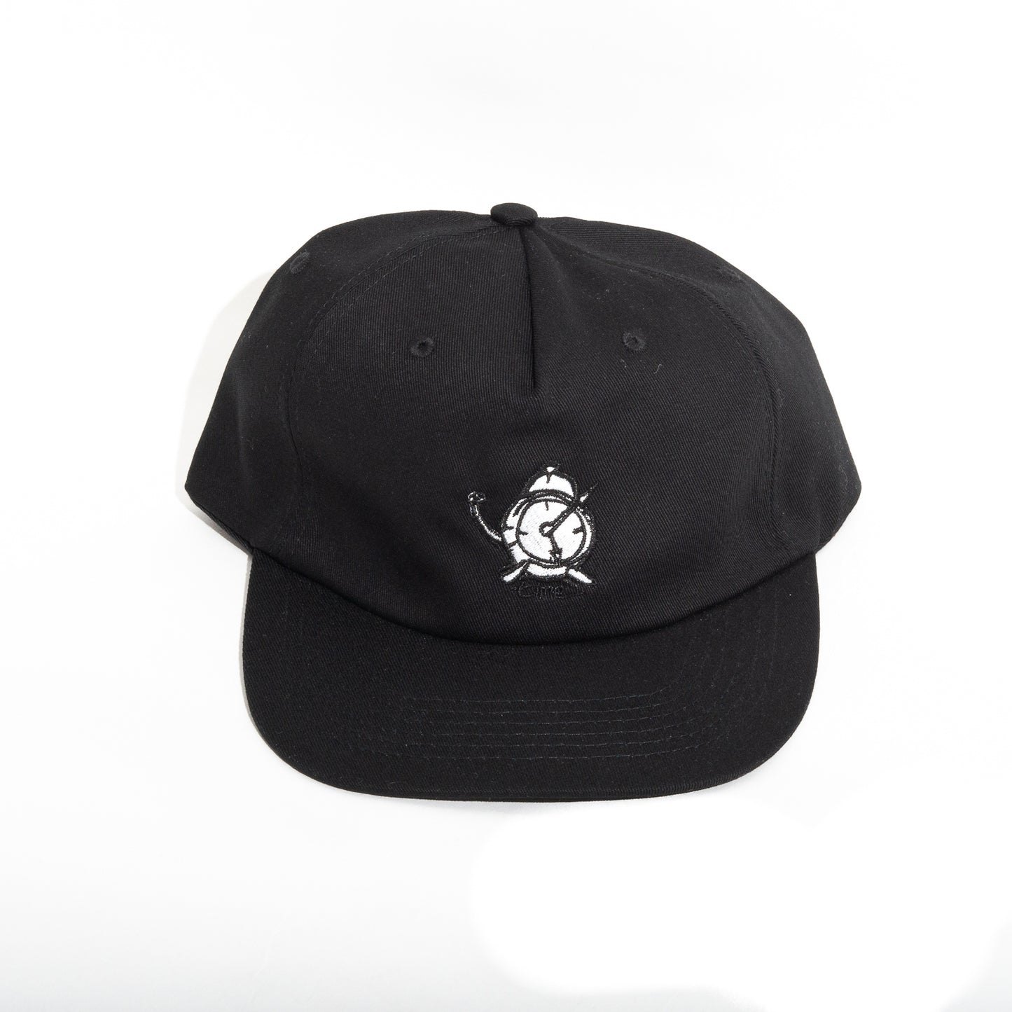 Time Skateboards - OG Clock Embroided Cap Black