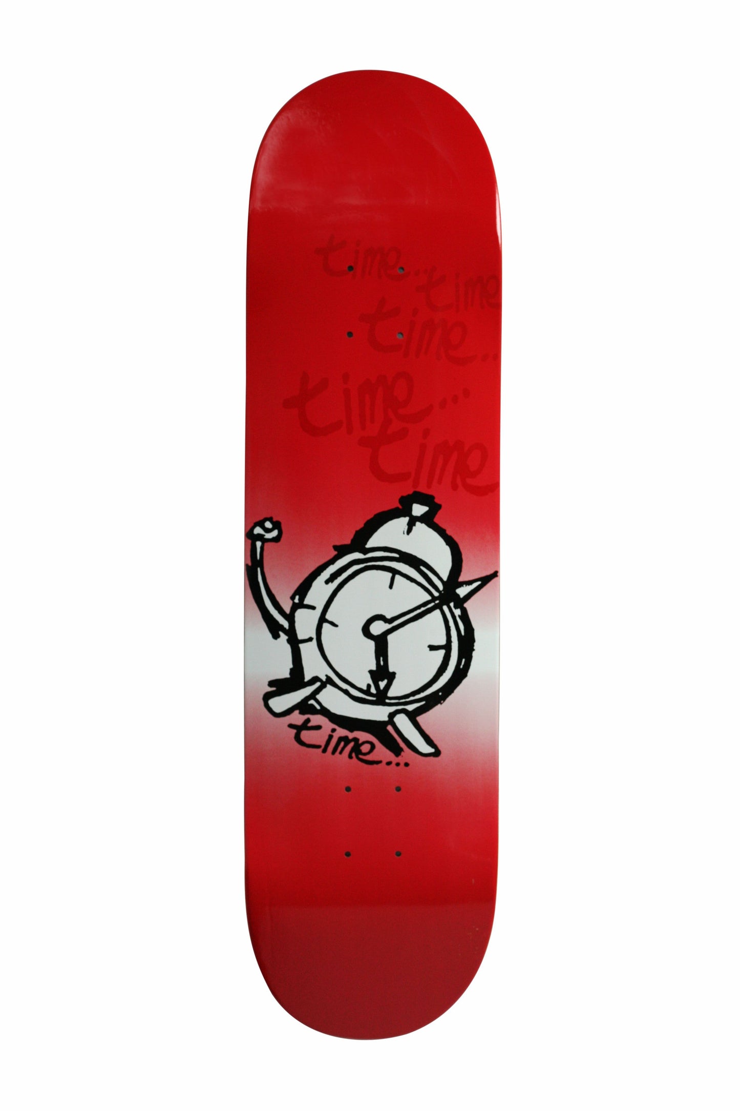 Time Skateboards - Gradient Clock Red