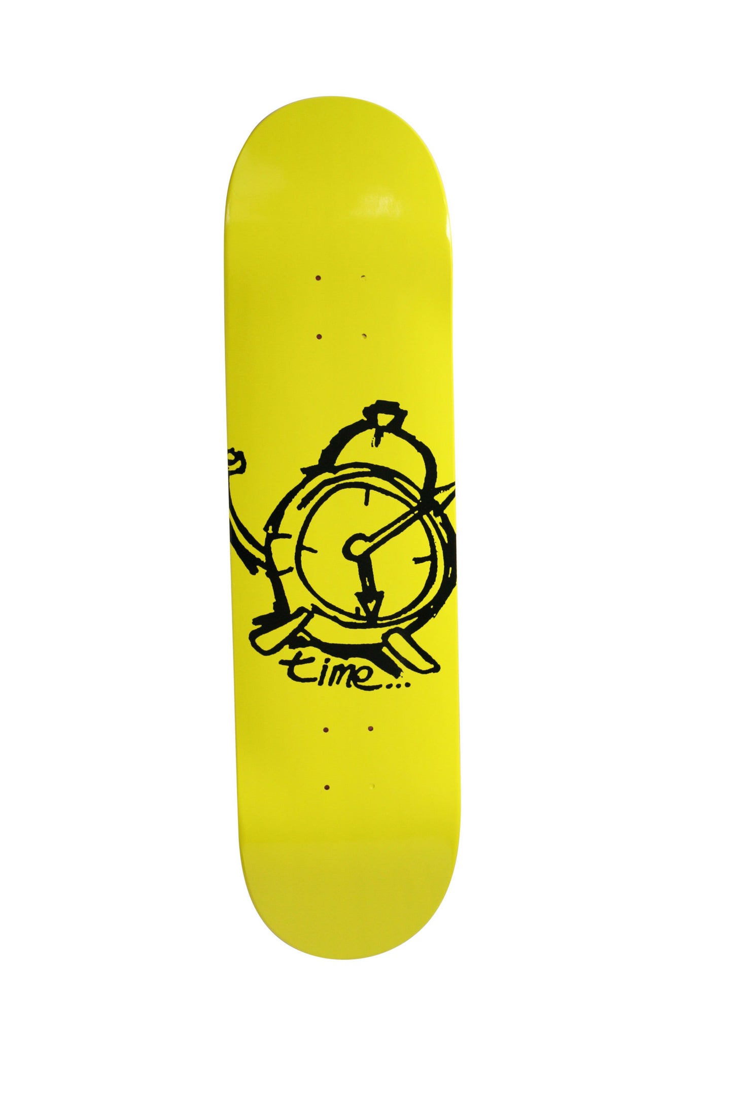 Time Skateboards - OG Clock Black On Yellow