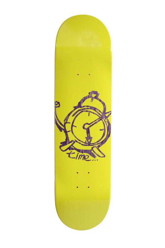 Time Skateboards - Yellow OG Clock Transparent Logo